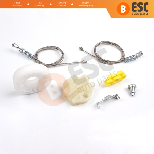 Window Regulator Repair Kit Rear Left or Right Door for Vauxhall Opel Astra G MK4 T98 1998-2004 4/5 Door 90521877 90521878