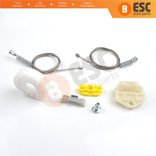 Window Regulator Repair Kit Rear Left or Right Door for Vauxhall Opel Astra G MK4 T98 1998-2004 4/5 Door 90521877 90521878