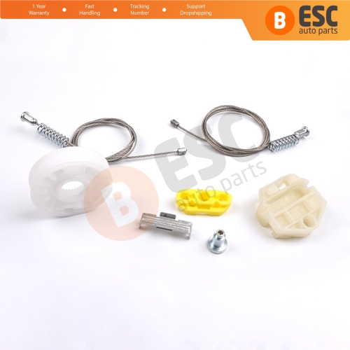 Window Regulator Repair Kit Rear Left or Right Door for Vauxhall Opel Astra G MK4 T98 1998-2004 4/5 Door 90521877 90521878