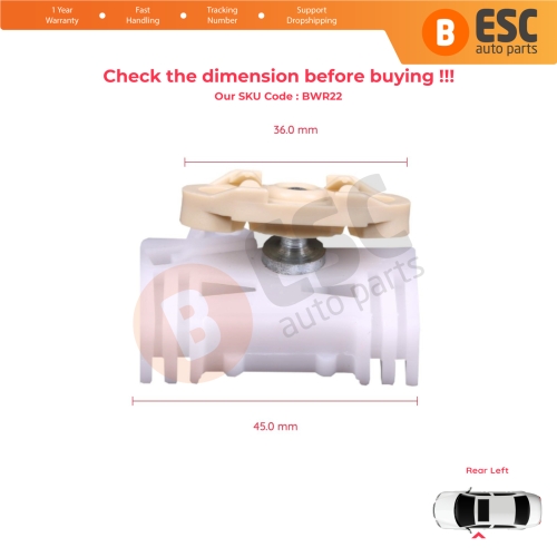 Window Regulator Repair Clips Rear Left Door for Vauxhall Opel Meriva MK1 A X03 2003-2010 93362663