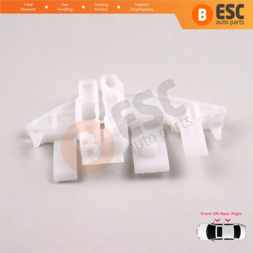 Window Regulator Repair Clips Front or Rear Right for Peugeot 406 8B 8E/F 1995-2004 4/5 Door 9222F4 922457