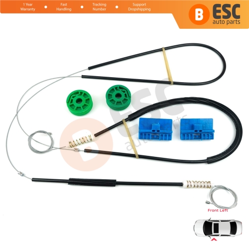 Window Regulator Repair Kit Front Left Door for Audi A6 C5 4B 1997-2005 Allroad 4BH 4/5 Door 4B0837461