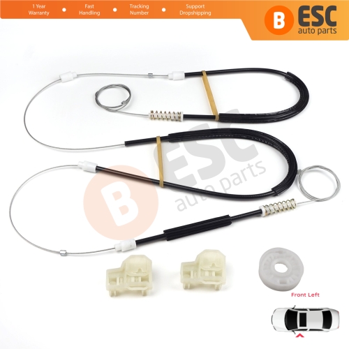Window Regulator Repair Kit Front Left Door for VW Passat B5 B5.5 3B 3BG Skoda Superb MK1 B5 3U 3B1837461