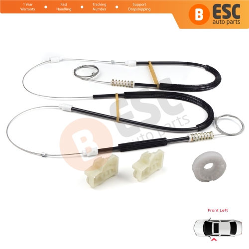 Window Regulator Repair Kit Front Left Door for VW Passat B5 B5.5 3B 3BG Skoda Superb MK1 B5 3U 3B1837461