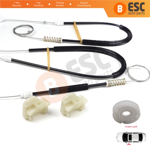 Window Regulator Repair Kit Front Left Door for VW Passat B5 B5.5 3B 3BG Skoda Superb MK1 B5 3U 3B1837461