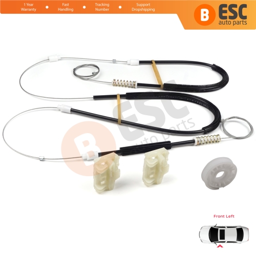 Window Regulator Repair Kit Front Left Door for VW Passat B5 B5.5 3B 3BG Skoda Superb MK1 B5 3U 3B1837461