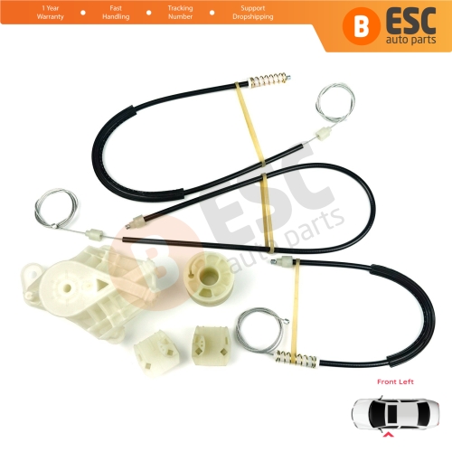 Window Regulator Repair Kit Front Left Door for VW Transporter T5 Caravelle Multivan 2003-2015 7H0837753