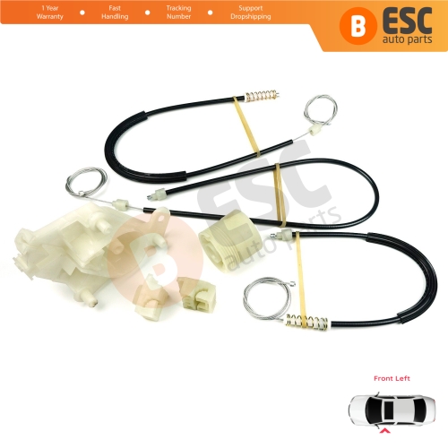 Window Regulator Repair Kit Front Left Door for VW Transporter T5 Caravelle Multivan 2003-2015 7H0837753
