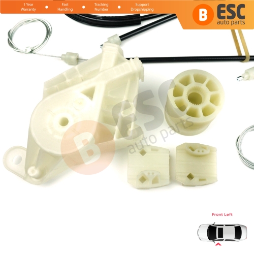 Window Regulator Repair Kit Front Left Door for VW Transporter T5 Caravelle Multivan 2003-2015 7H0837753