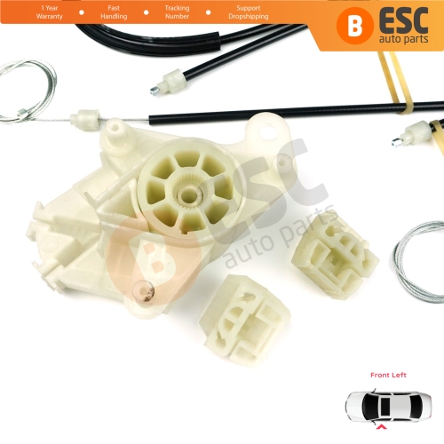 Window Regulator Repair Kit Front Left Door for VW Transporter T5 Caravelle Multivan 2003-2015 7H0837753