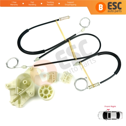 Window Regulator Repair Kit Front Right Door for VW Transporter T5 Caravelle Multivan 2003-2015 7H0837754