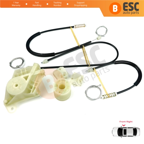 Window Regulator Repair Kit Front Right Door for VW Transporter T5 Caravelle Multivan 2003-2015 7H0837754