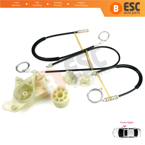 Window Regulator Repair Kit Front Right Door for VW Transporter T5 Caravelle Multivan 2003-2015 7H0837754