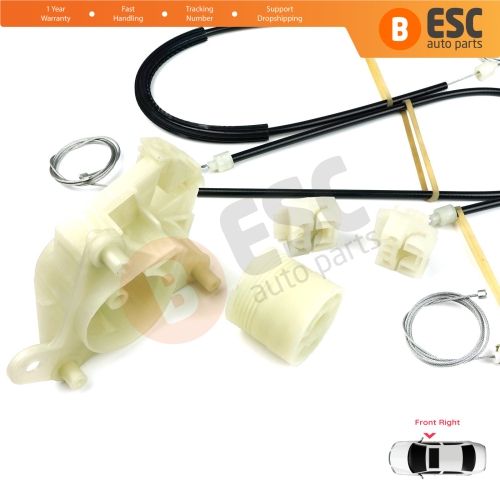 Window Regulator Repair Kit Front Right Door for VW Transporter T5 Caravelle Multivan 2003-2015 7H0837754