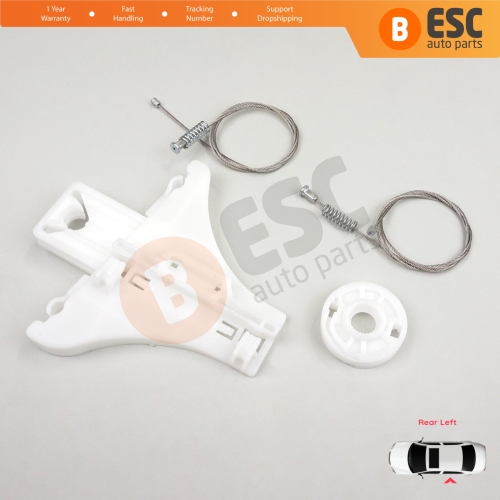 Window Regulator Repair Kit Rear Left Door for VW Passat B5 B5.5 3B 3BG Skoda Superb MK1 B5 3U 3B5839461