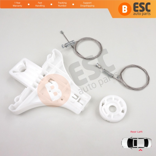 Window Regulator Repair Kit Rear Left Door for VW Passat B5 B5.5 3B 3BG Skoda Superb MK1 B5 3U 3B5839461