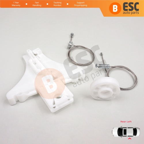 Window Regulator Repair Kit Rear Left Door for VW Passat B5 B5.5 3B 3BG Skoda Superb MK1 B5 3U 3B5839461