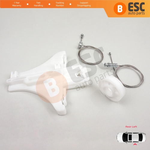 Window Regulator Repair Kit Rear Left Door for VW Passat B5 B5.5 3B 3BG Skoda Superb MK1 B5 3U 3B5839461