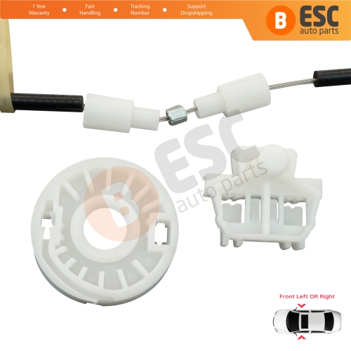 Window Regulator Repair Kit Front Left or Right Door for Renault Clio MK2 BB/CB 1998-2012 4/5 Door 7700842240 7700842241