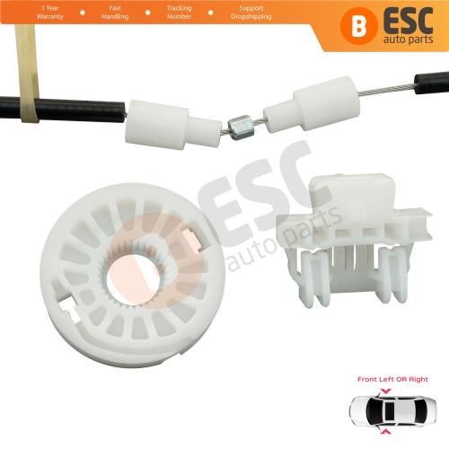 Window Regulator Repair Kit Front Left or Right Door for Renault Clio MK2 BB/CB 1998-2012 4/5 Door 7700842240 7700842241