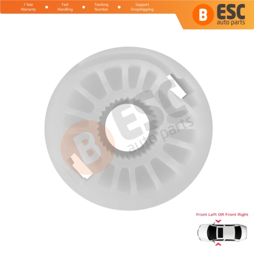 Window Regulator Repair Cable Roll Gear Reel Wheel Pulley Front-Rear Left or Right Door for VW Audi Skoda Seat 7L0837461 8E0839461