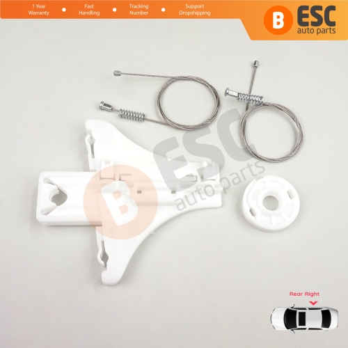 Window Regulator Repair Kit Rear Right Door for VW Passat B5 B5.5 3B 3BG Skoda Superb MK1 B5 3U 3B5839462