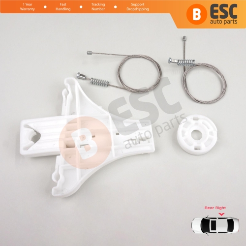 Window Regulator Repair Kit Rear Right Door for VW Passat B5 B5.5 3B 3BG Skoda Superb MK1 B5 3U 3B5839462