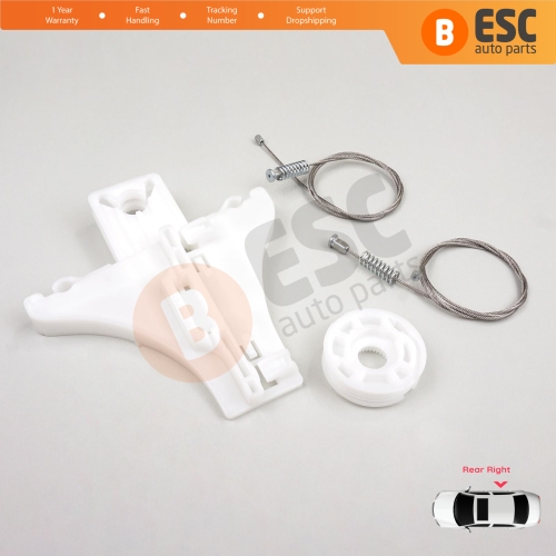 Window Regulator Repair Kit Rear Right Door for VW Passat B5 B5.5 3B 3BG Skoda Superb MK1 B5 3U 3B5839462