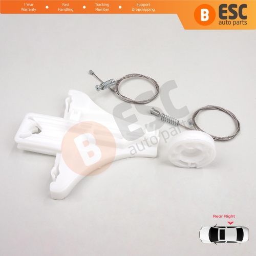 Window Regulator Repair Kit Rear Right Door for VW Passat B5 B5.5 3B 3BG Skoda Superb MK1 B5 3U 3B5839462