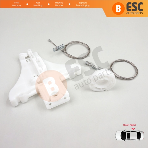 Window Regulator Repair Kit Rear Right Door for VW Passat B5 B5.5 3B 3BG Skoda Superb MK1 B5 3U 3B5839462
