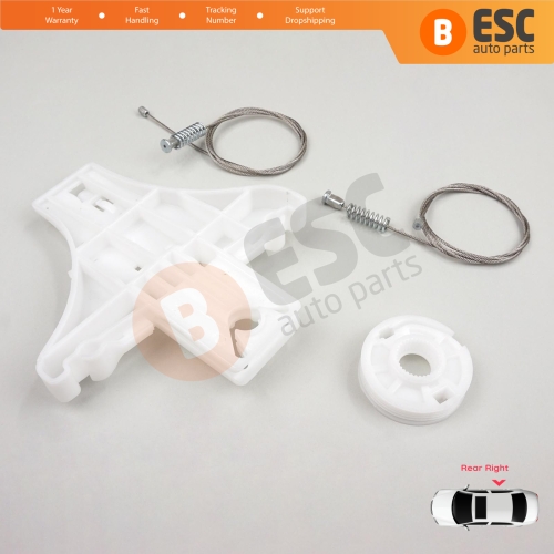 Window Regulator Repair Kit Rear Right Door for VW Passat B5 B5.5 3B 3BG Skoda Superb MK1 B5 3U 3B5839462