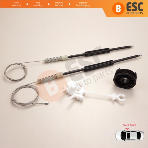 Window Regulator Repair Kit Front Right Door for Fiat Doblo MK1 MPV Van 119 223 2001-2010 51718403