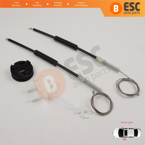 Window Regulator Repair Kit Front Left Door for Fiat Doblo MK1 MPV Van 119 223 2001-2010 51718404