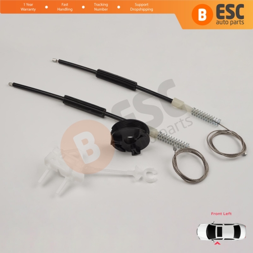 Window Regulator Repair Kit Front Left Door for Fiat Doblo MK1 MPV Van 119 223 2001-2010 51718404