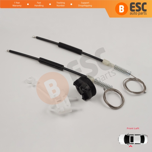 Window Regulator Repair Kit Front Left Door for Fiat Doblo MK1 MPV Van 119 223 2001-2010 51718404