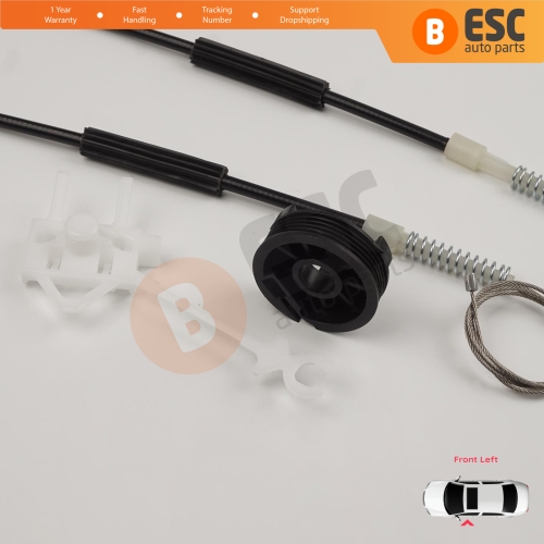 Window Regulator Repair Kit Front Left Door for Fiat Doblo MK1 MPV Van 119 223 2001-2010 51718404