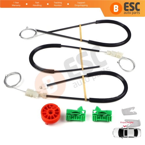 Window Regulator Repair Kit Front Right Door for Renault Laguna MK2 X74  BG0/1 KG0/1 2001-2008 8200000938