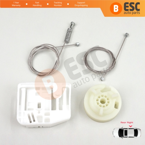 Window Regulator Repair Kit Rear Right Door for Renault Megane MK2 2002-2008 4/5 Door 82000280068