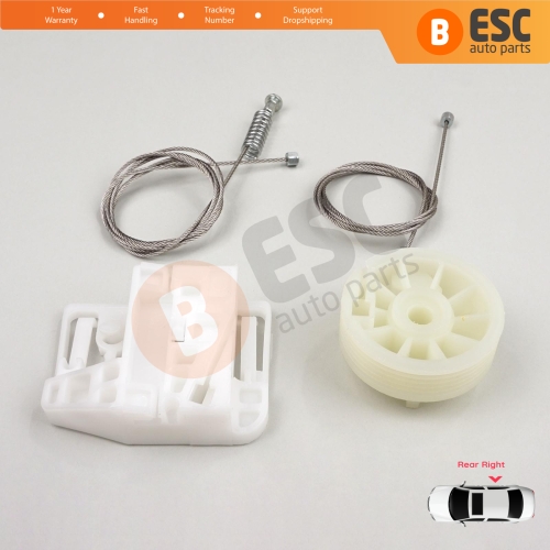 Window Regulator Repair Kit Rear Right Door for Renault Megane MK2 2002-2008 4/5 Door 82000280068