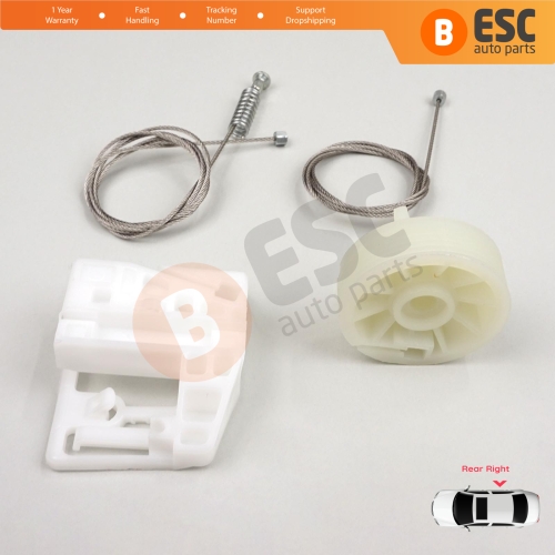 Window Regulator Repair Kit Rear Right Door for Renault Megane MK2 2002-2008 4/5 Door 82000280068