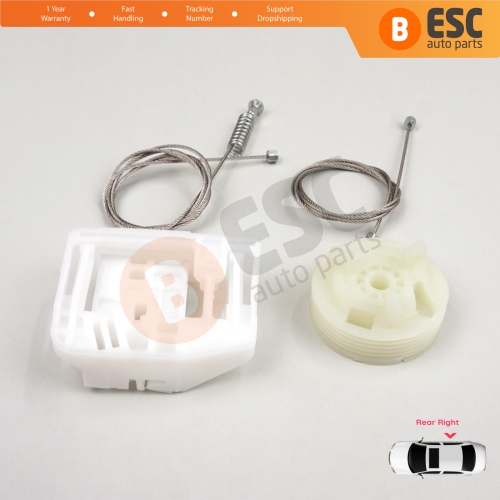 Window Regulator Repair Kit Rear Right Door for Renault Megane MK2 2002-2008 4/5 Door 82000280068