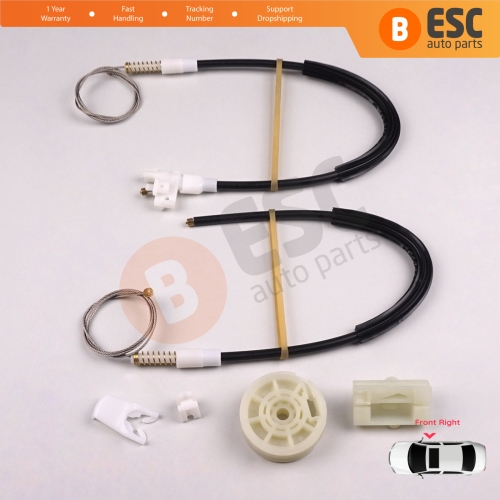 Window Regulator Repair Kit Front Right Door for Renault Megane MK1 X64 1996-2003 4/5 Door 7700834346