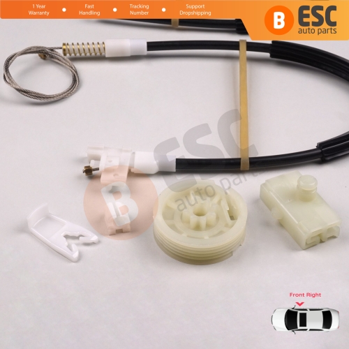 Window Regulator Repair Kit Front Right Door for Renault Megane MK1 X64 1996-2003 4/5 Door 7700834346