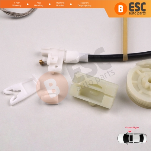 Window Regulator Repair Kit Front Right Door for Renault Megane MK1 X64 1996-2003 4/5 Door 7700834346