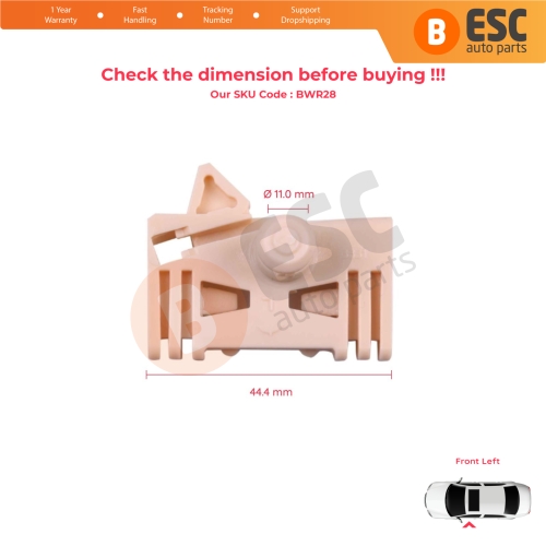 Window Regulator Repair Clips Front Left Door for Renault Scenic MK1 JA JA0/1 1996-2003 7700838592