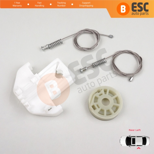 Window Regulator Repair Kit Rear Left Door for Ford Focus MK1 4/5 Door Hatchback Sedan Estate Wagon 1143005