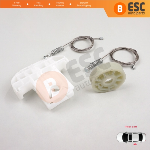 Window Regulator Repair Kit Rear Left Door for Ford Focus MK1 4/5 Door Hatchback Sedan Estate Wagon 1143005