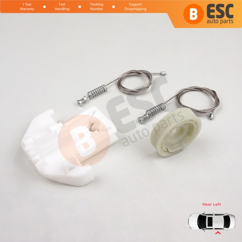 Window Regulator Repair Kit Rear Left Door for Ford Focus MK1 4/5 Door Hatchback Sedan Estate Wagon 1143005
