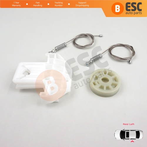 Window Regulator Repair Kit Rear Left Door for Ford Focus MK1 4/5 Door Hatchback Sedan Estate Wagon 1143005