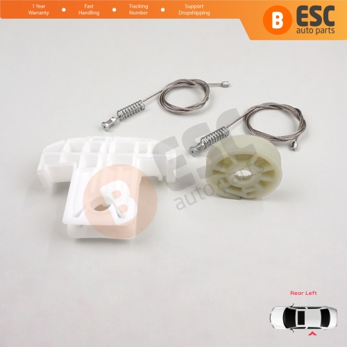 Window Regulator Repair Kit Rear Left Door for Ford Focus MK1 4/5 Door Hatchback Sedan Estate Wagon 1143005